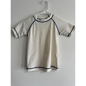 Hanna Andersson Short Sleeve Rash Guard Kids 110 boys swim shirt 5